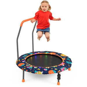92CM Kids Trampoline with LED Lights by Costway