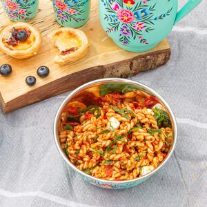 Pansy Picnic Bowl - 21.5cm - Mint Pansy / 18.5cm by Billy Can