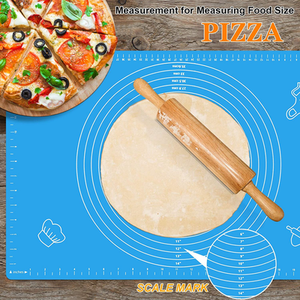 Anti-Slip Non Stick Silicone Pastry Baking Mat - Blue by Slips Away