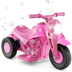 Kids Ride on Motorcycle Toy - Pink by Costway