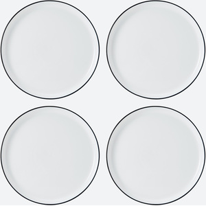 Mikasa Limestone 12pc Porcelain Dinner Set, White - White by Mikasa