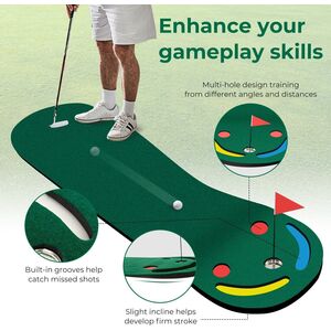 Golf Putting Green Set - Green by Costway