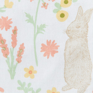 Bunny Print Double Oven Glove - Multicolour