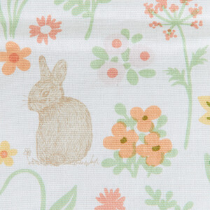 Bunny Print Double Oven Glove - Multicolour