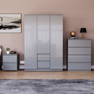 Vida Designs Glinton 3 Piece FSC Bedroom Set - Grey by Vida Designs