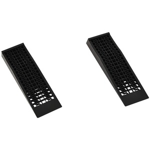 HOMCOM Pair of 2 Low Entrance Plastic Curb Ramps - Black by HOMCOM