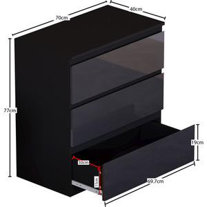 Vida Designs Glinton 4 Piece FSC Bedroom Set - Black by Vida Designs