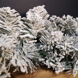 Kaemingk Snowflocked Luxury Christmas Imperial Garland - Green by Samuel Alexander