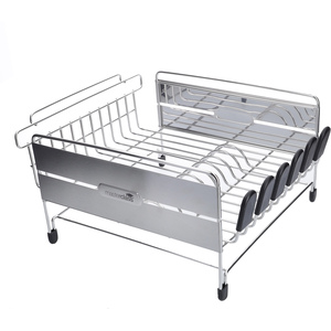 Deluxe Large Stainless Steel Dish Drainer - Grey by MasterClass