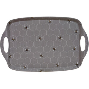 Honeycomb Bee Tray - Grey / Large Tray by Impress