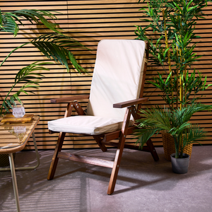 Icon Indoor Outdoor Chair Cushion with High Back - White / 2 by Icon