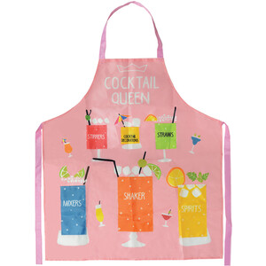 Cocktail Queen Apron - Pink