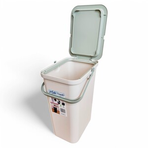 Moda Recycling Bin with Handle - Warm Grey and Sage