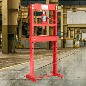 20 Ton Floor Standing Hydraulic Press Machine - Red by Livingandhome