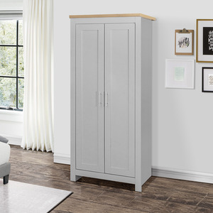 Wooden 4 Piece Furniture Set Wardrobe Chest of Drawers Bedsides Highgate - Grey by Birlea