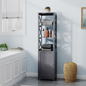 Bathroom Cabinet with Openwork Design by komore