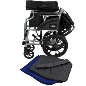 Aluminium Wheelchair Lightweight Folding Compact - Black by Actiasgear