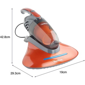 UV Vacuum Cleaner with Attachments - Orange by VonHaus