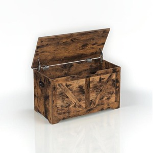 Storage Bench and Chest with Safety Hinges - Brown by Modcraft