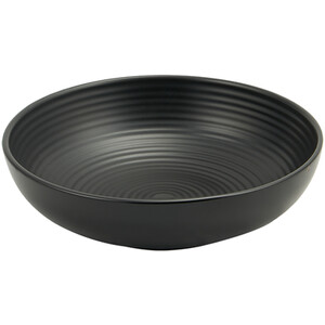 Nera Ribbed Serving Bowl - Black / 24cm