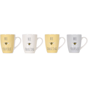 Set of Four Honeycomb Bullet Mugs