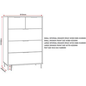 Madrid 3 Door Wardrobe Bedroom Set - Grey by Seconique