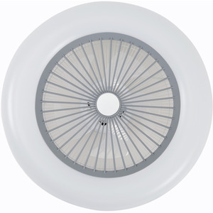 Round LED Fan Light with Soft Light - Grey by Livingandhome