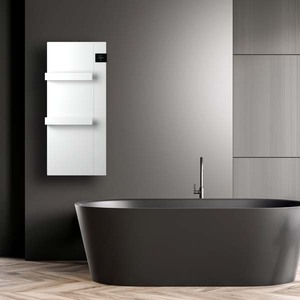 Radialight Onsen Electric Bathroom Fan Heater With Towel Bars - White by Radialight