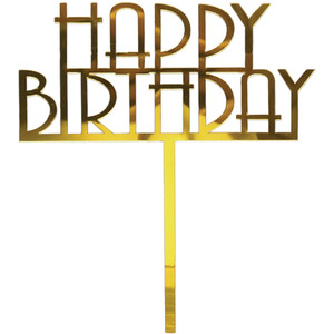 Happy Birthday Acrylic Cake Topper