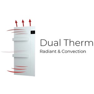 Radialight Onsen Electric Bathroom Fan Heater With Towel Bars - White by Radialight