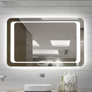 Anti-Fog LED Bathroom Mirror - Silver by Livingandhome