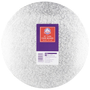 Round Thin Cake Board - Silver / 25.4cm