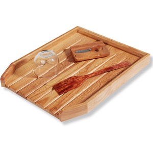 Wooden Draining Board Traditional Belfast Butler Sink - Brown New by NOVECRAFTO