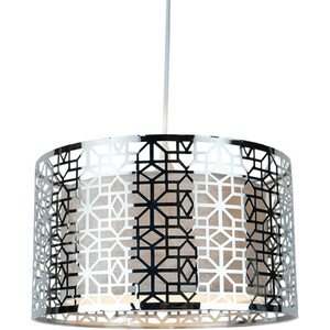 Cut Out Geometric Light Shade - Silver