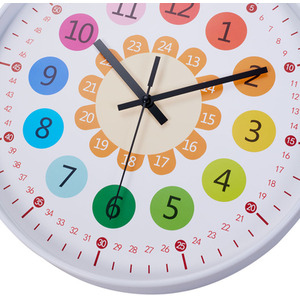 12-Inch Colourful Quartz Wall Clock by Livingandhome