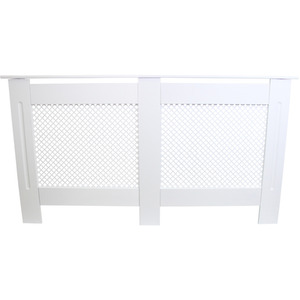 Radiator Cover MDF White 1515mm - White by Monstershop