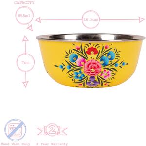 Pansy Picnic Bowl - 21.5cm - Buttercup Pansy / 16.5cm by Billy Can