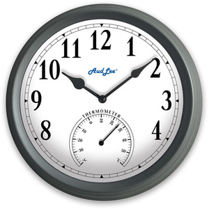 Pololio Wall Clock with Thermometer by Audlee