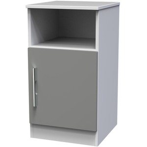 Contrast Ready Assembled 3 Piece Bedroom Set - Dust Grey / White / Matt Finsih