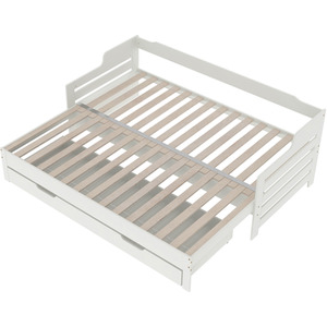 Single Guest Sofa Bed - White by Abrihome