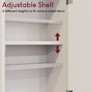 Priano Wall Cabinet - White by Vida Designs