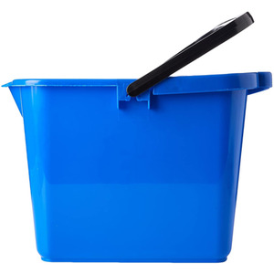 Blue 12L Mop Bucket For Cleaning Hard Floors With Pouring Lip - Blue by STORM TRADING GROUP