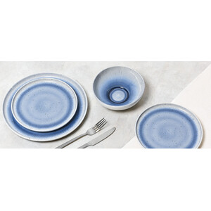 12 Piece Lagoon Dinner Set - Blue