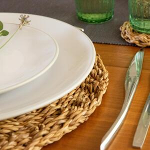 30cm Round Woven Seagrass Placemats Pack of 6 - Brown by Argon Tableware