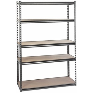 Draper Heavy-Duty Steel Shelving Unit, with 5 Shelves - Grey by Draper