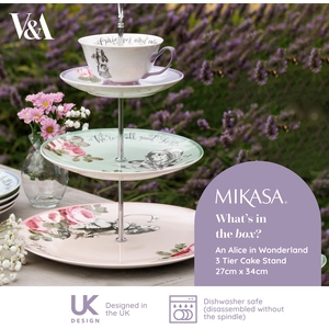 Mikasa Bone China 3-Tier Cake Stand - Mixed by Mikasa
