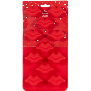 Valentines Lips Silicone Mould - Red