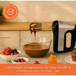 Innoteck Hand Mixer 6 Speed Electric Mixer 400W - Silver by Innoteck