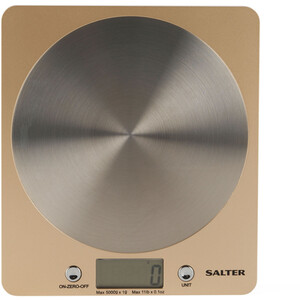 Salter Olympus Disc Electronic Scale - Neutral and Silver by SALTER