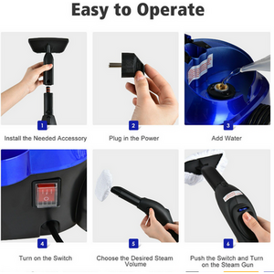 Multipurpose Steam Cleaner with 20 Accessories by Costway